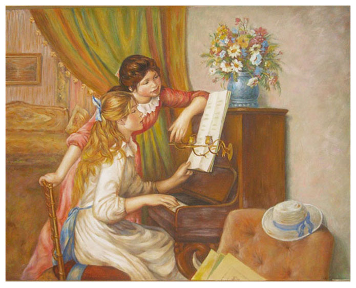 Девушки у пианино